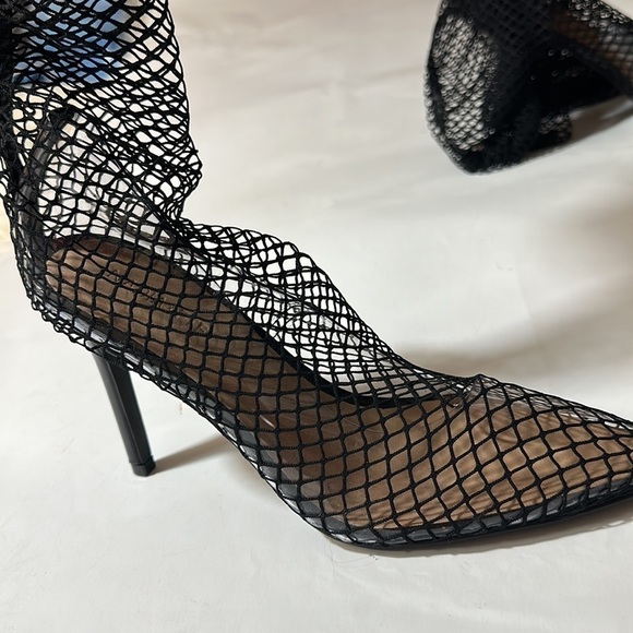 Fashion to Figure 9 Obsidian Thigh-High Fishnet Stocking Boots - Nadia X FTF - Picture 12 of 16